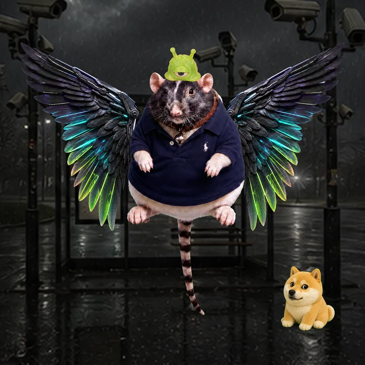 Fat Rat Wif Hat #1109